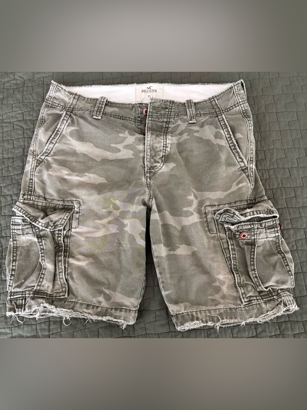Vintage 2000/10s Hollister Men’s Camo Cargo Shorts